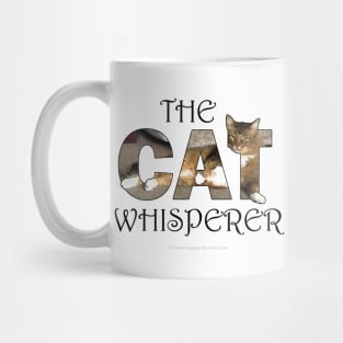 The Cat Whisperer - Somali Abyssinian long hair cat oil painting word art Mug